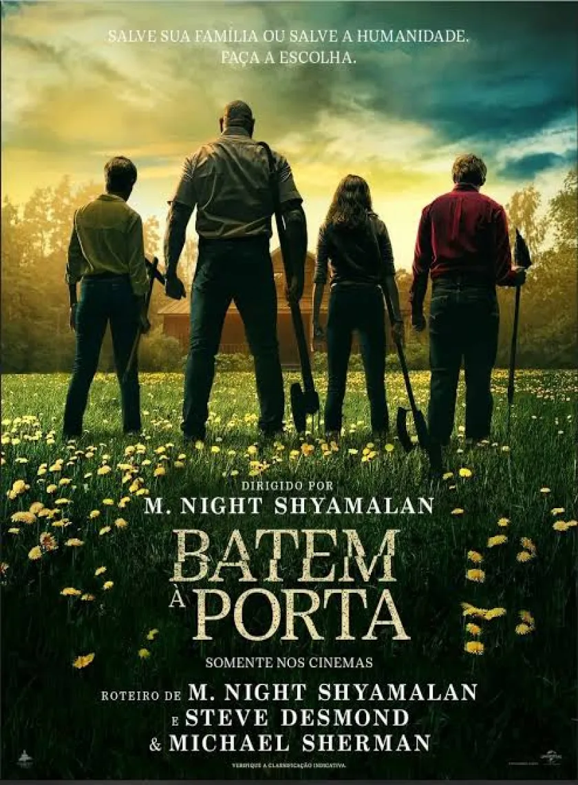 Knock at the Cabin (2023) Hollywood {Hindi + English} Dual Audio Full Movie HD ESub